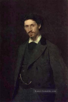  Repin Malerei - Porträt des Künstlers Ilja Repin demokratisch Ivan Kramskoi